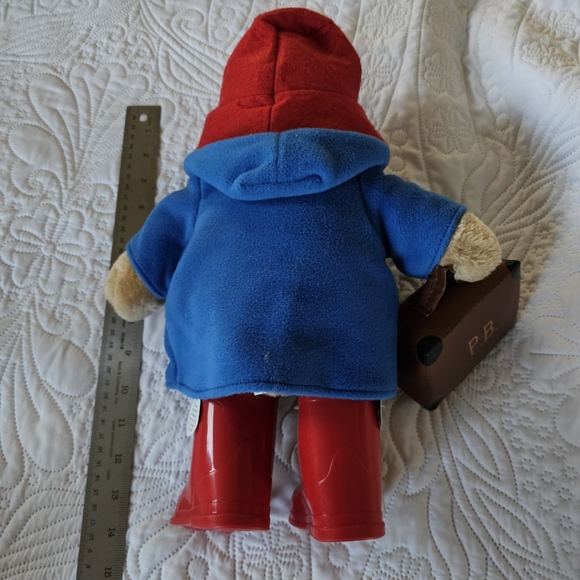 Rainbow Designs Plush Paddington Bear Toy Blue Red Suitcase And Rubber Boots 14" - Picture 11 of 12